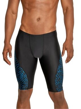 NWT Speedo Men’s Race Maze Jammer - Speedo Blue - Color 400